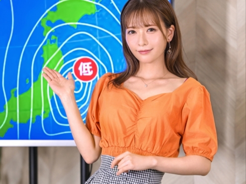 【超絶カワイイお天気お姉さん】カメラの前でまさかのセクハラ！キュートな笑顔の裏で肉棒に悶絶♡羞恥プレイでヨガりまくる！